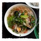 Vermicelli and shellfish soup